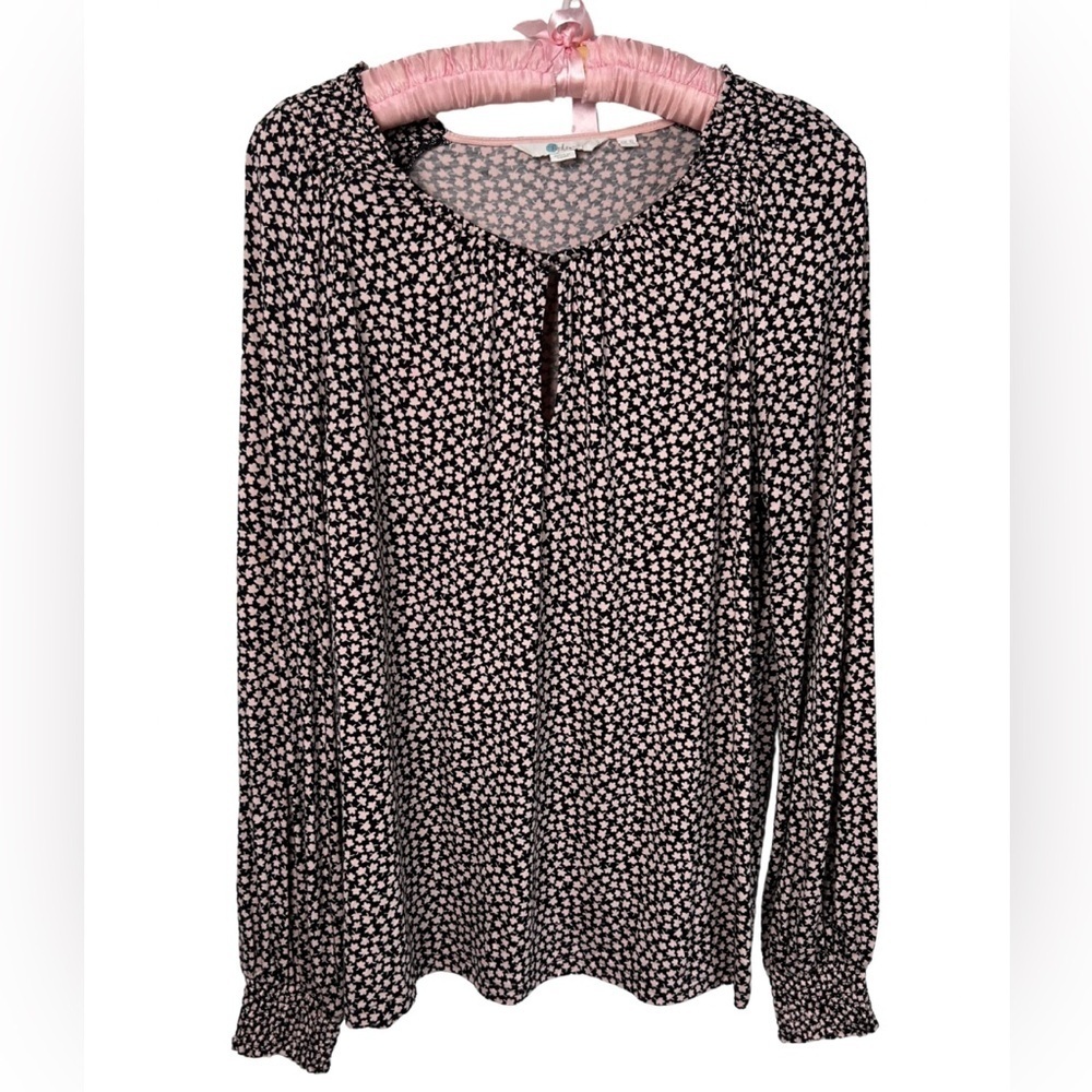 Boden Milkshake Petals Vicky Long Sleeve Smocked Blouse Size Size 6